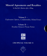 Picture of Mineral Agreements and Royalties SV 55 (2003)—PRINT VERSION & PDF COMBO
