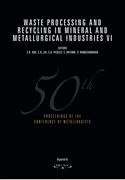 Image de Waste Processing in Mineral and Metallurgical Industries VI—PDF